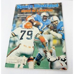 Sports illustrated 1978 Earl Campbell, 1st ( tie) of 3 Rookie cover